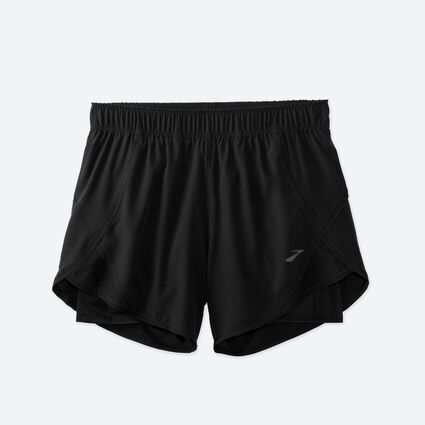 Black On Running Active 2 In 1 Shorts