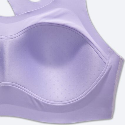 Women's High Support Embossed Racerback Run Bra - All in Motion Purple  Large