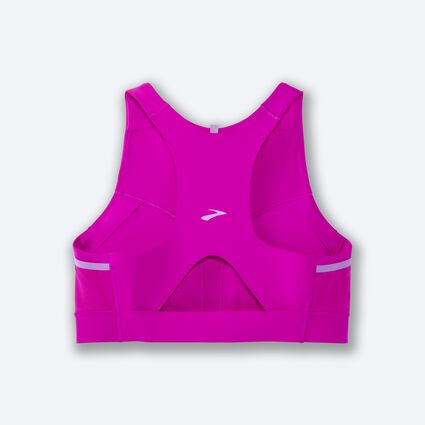 Nike Colour Block toggle Detail Sports Bra in Pink