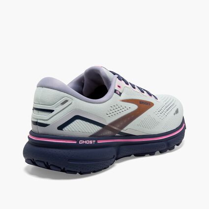 Heel and Counter view of Brooks Ghost 15 for women