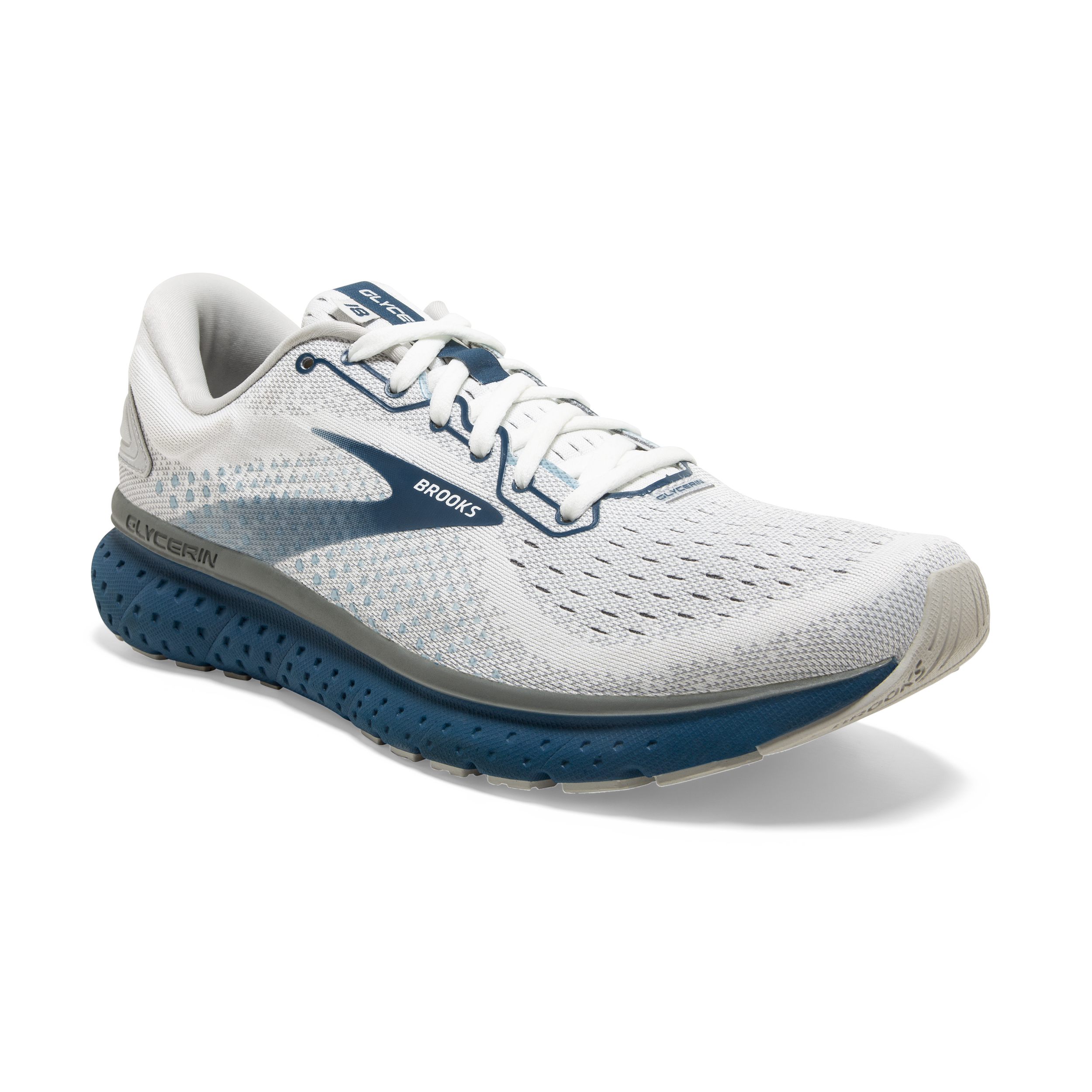 all white brooks running shoes