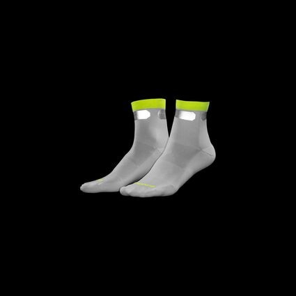 Movement angle (treadmill) view of Brooks Carbonite Sock for unisex