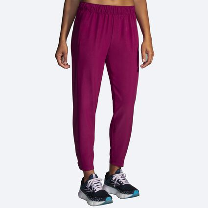 Women's Running Pants, Red, Purple & Brown