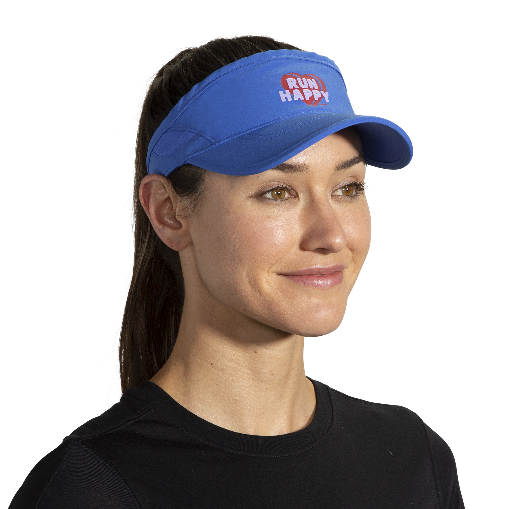 running visor with sweatband