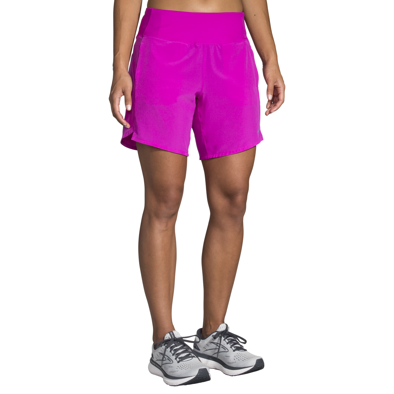 BALEAF Women's 7 Long Running Shorts No Liner Zipper Pockets