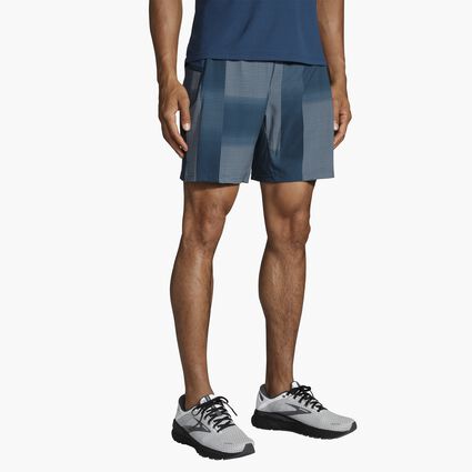 Model angle (relaxed) view of Brooks Sherpa 7" 2-in-1 Short for men