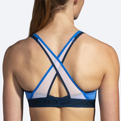 Breeze Comfort Strappy Sports Bra - Small - Blue at  Women's