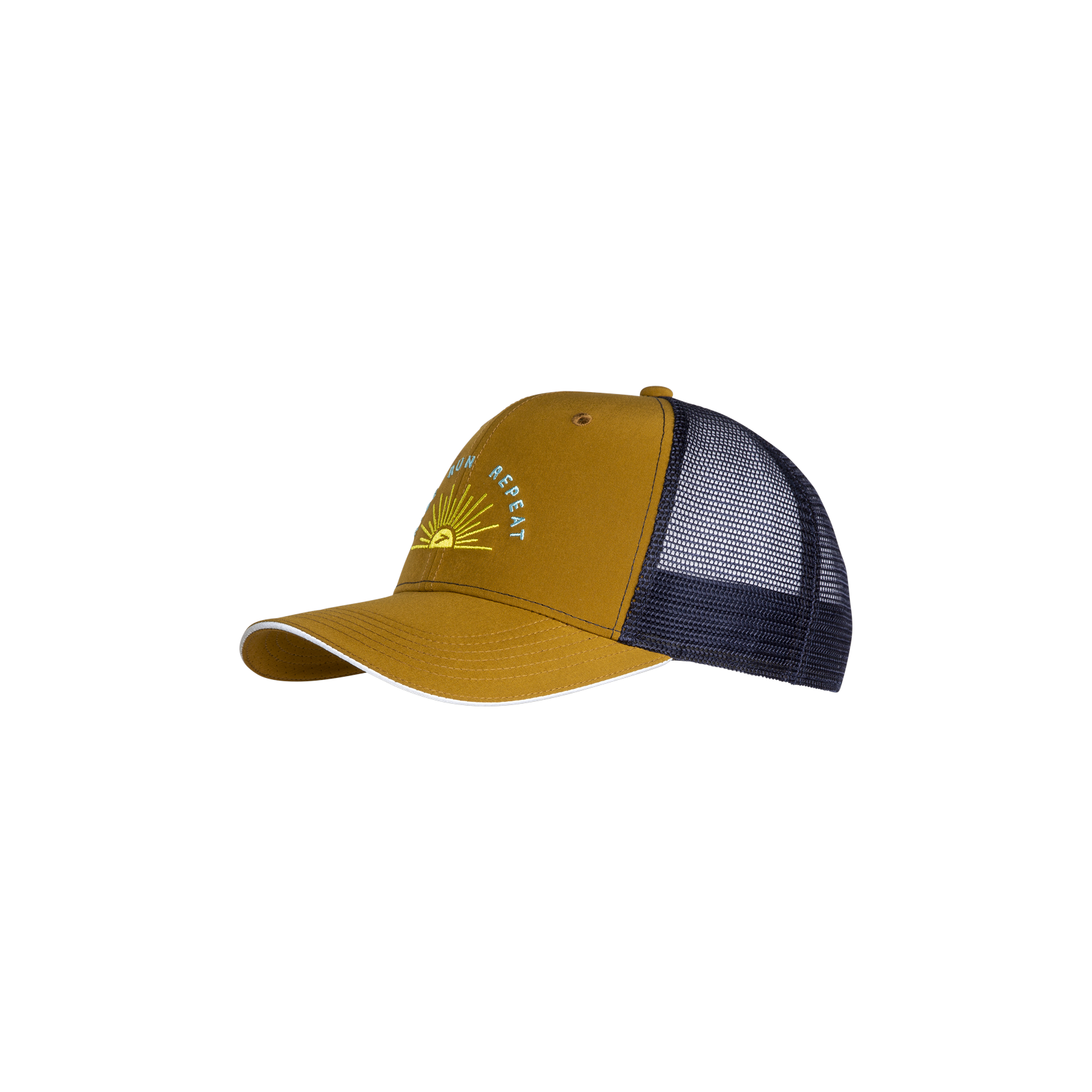 brooks run happy trucker hat