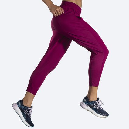 Women's Running Pants, Red, Purple & Brown