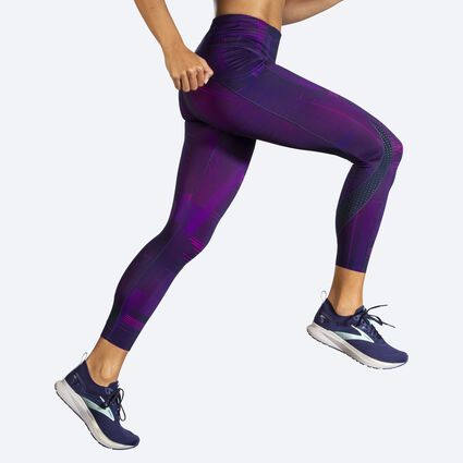 Brooks Method Womens 7/8 Running Tights - Blue – Start Fitness