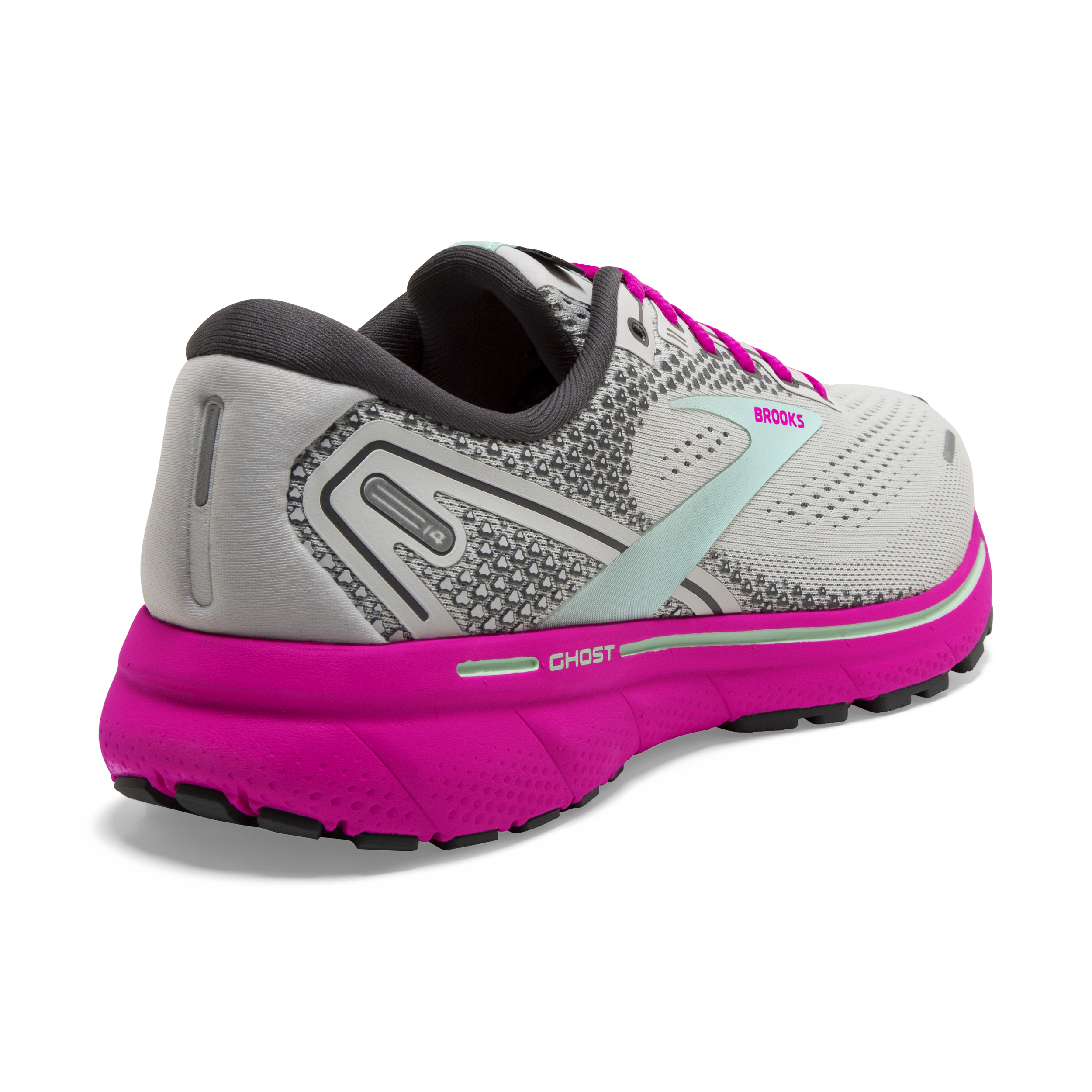 brooks pink and grey