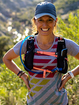 women posing on a hike