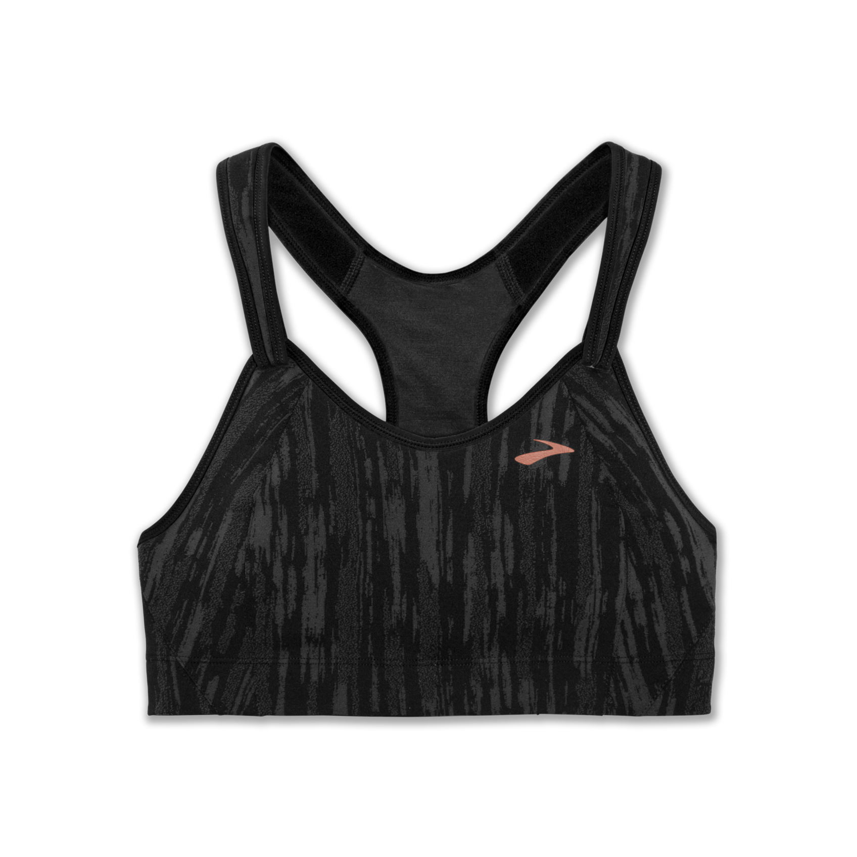 Women's High Support Embossed Racerback Run Sports Bra - All in Motion  Black XL 1 ct
