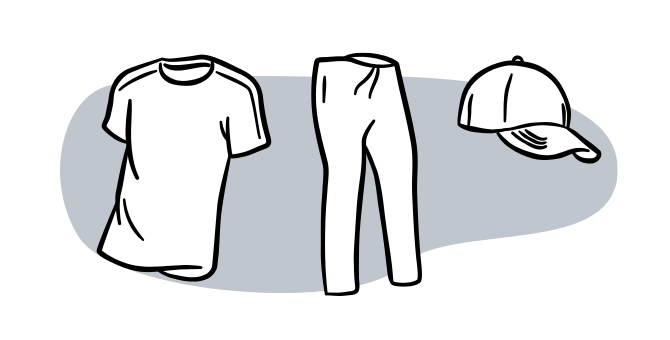 running clothing cartoon