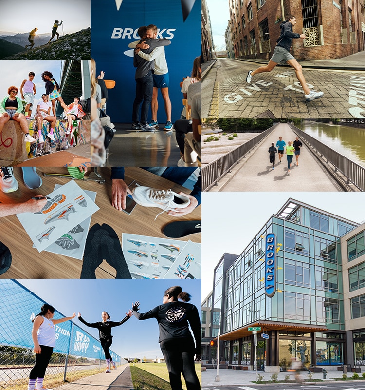 Collage of Brooks employees and community