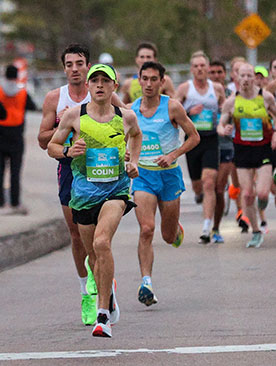 Colin Bennie en pleine course