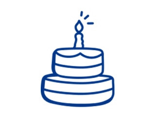 Birthday cake icon