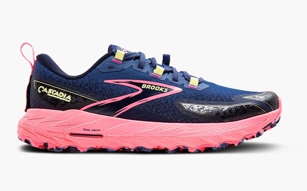 Product shot of the Women's Cascadia 18 running shoes