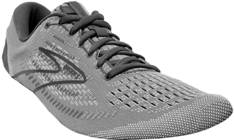 A grey mesh Brooks upper